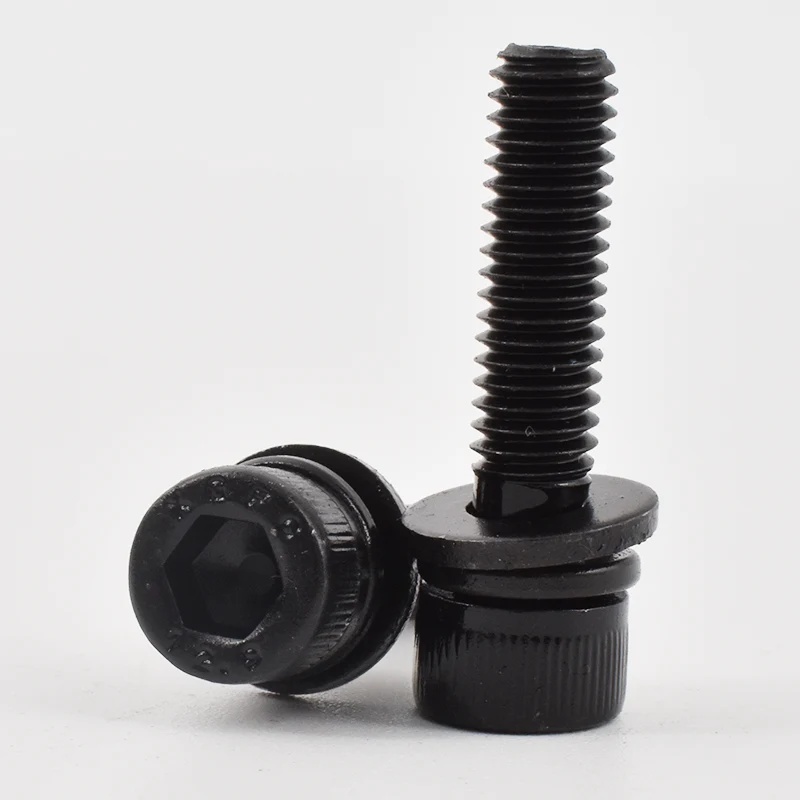 Itim na oxide hex socket cap head combination screws