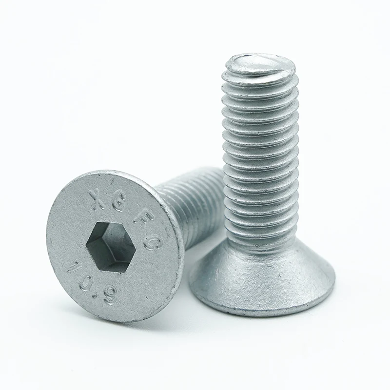 Dacromet-coated hex socket countersunk head cap screws