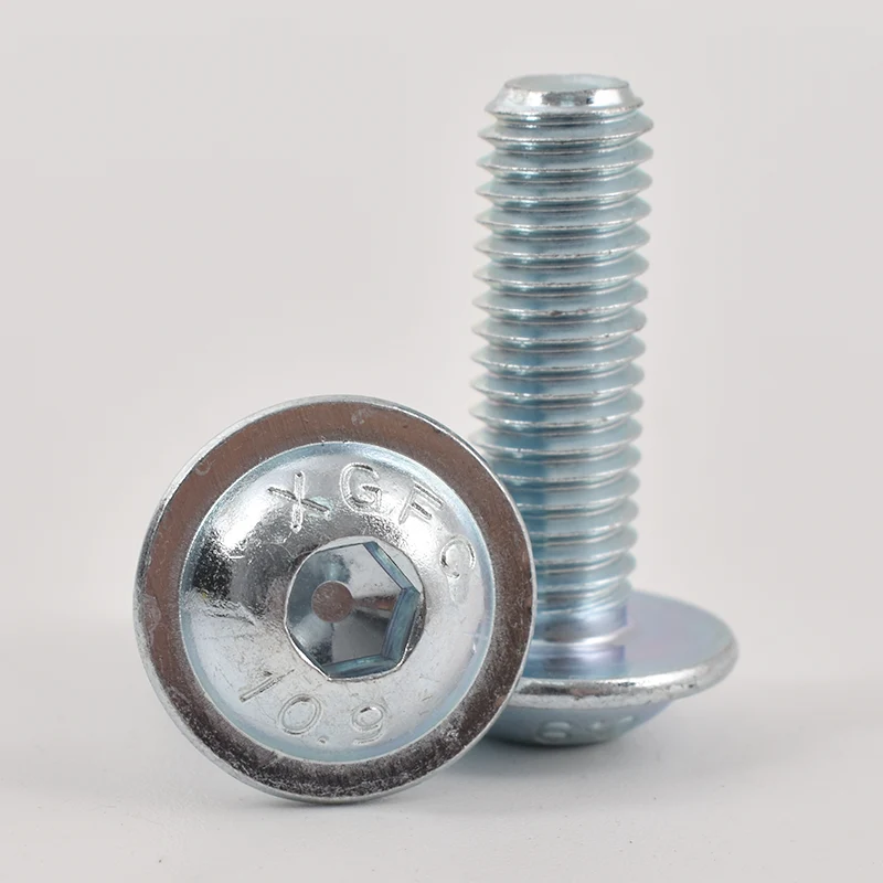 Galvanized hex socket button head screws na may kwelyo