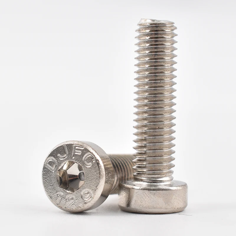 Nickel-plated hex socket manipis na head cap screws